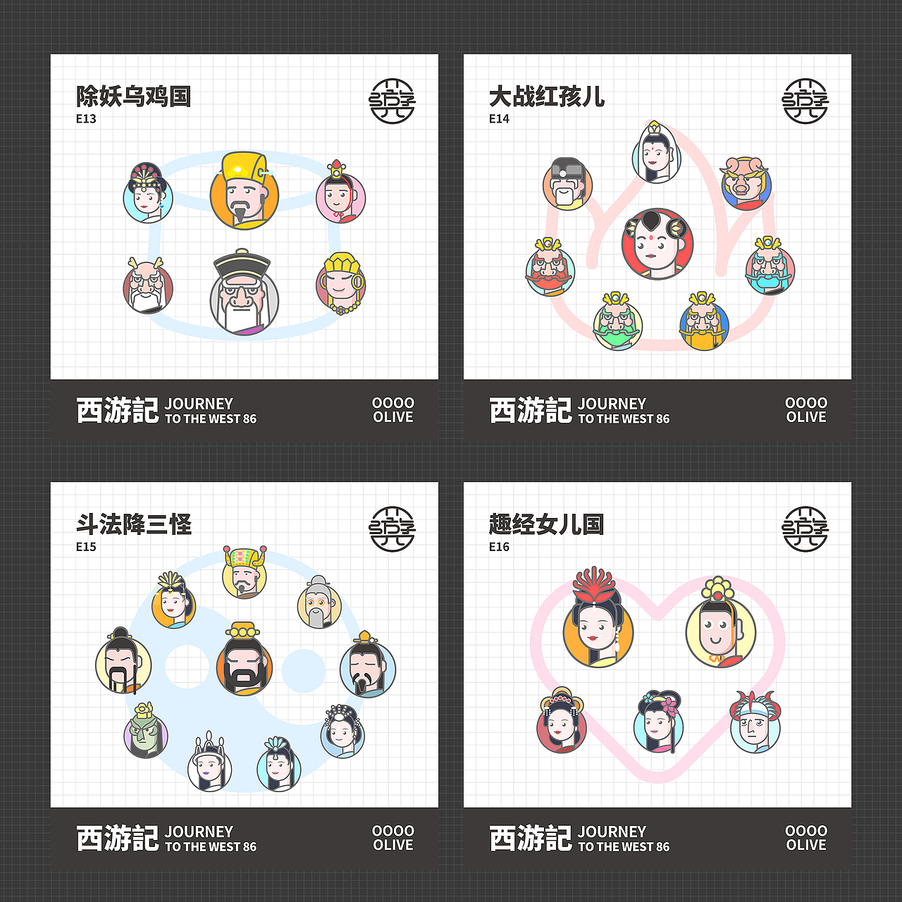 西游记86脸谱（图ZMzAyOTA4OTI0） - IP形象 - 站酷设计师人生海海48原创素材 - 站酷ZCOOL