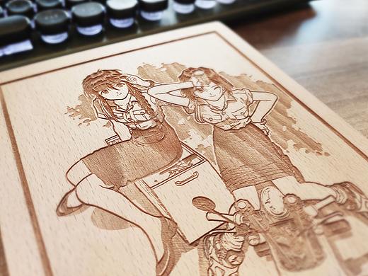 《逮捕令》激光雕刻画