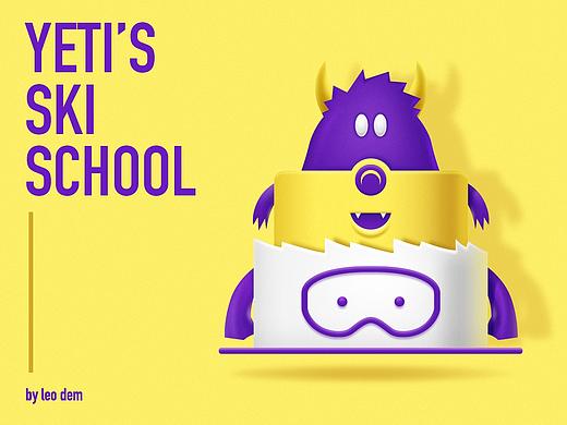 YETI's ski school branding design