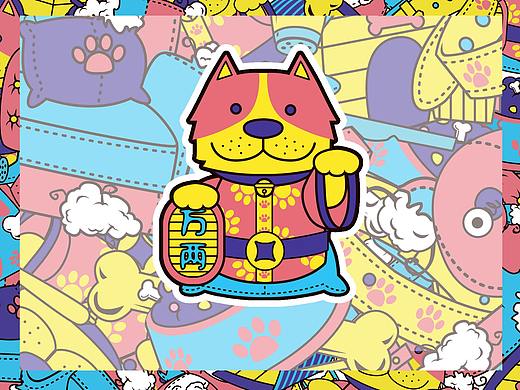 狗粮包装插画设计