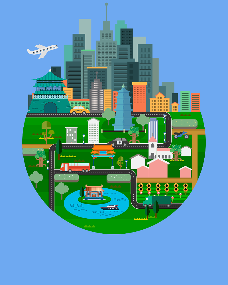 扁平化插画（图ZMTM5ODUyMzky） - 商业插画 - 站酷设计师出谋画策原创素材 - 站酷ZCOOL