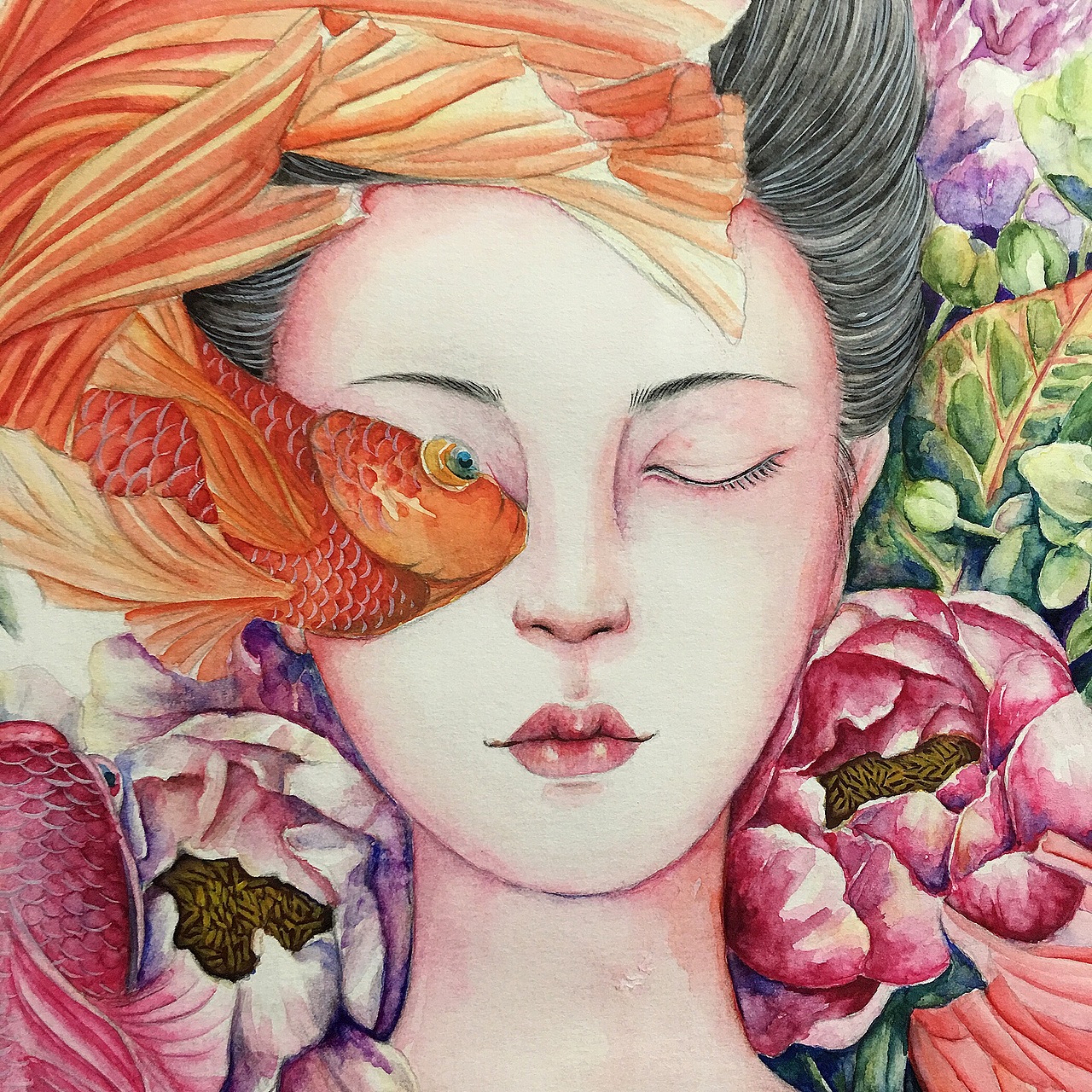 斗鱼 | 温柔的性感（图ZNzgzMzYzNDA=） - 艺术插画 - 站酷设计师兔籽Echo原创素材 - 站酷ZCOOL