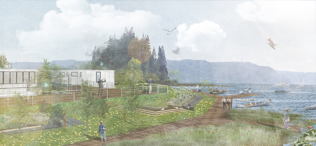 #2020青春答卷#“环抱”—南湖城市文化微中心设计