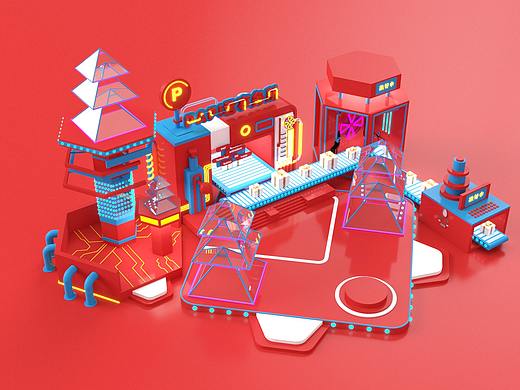 2018年万科云城圣诞美陈PAPI君事务所