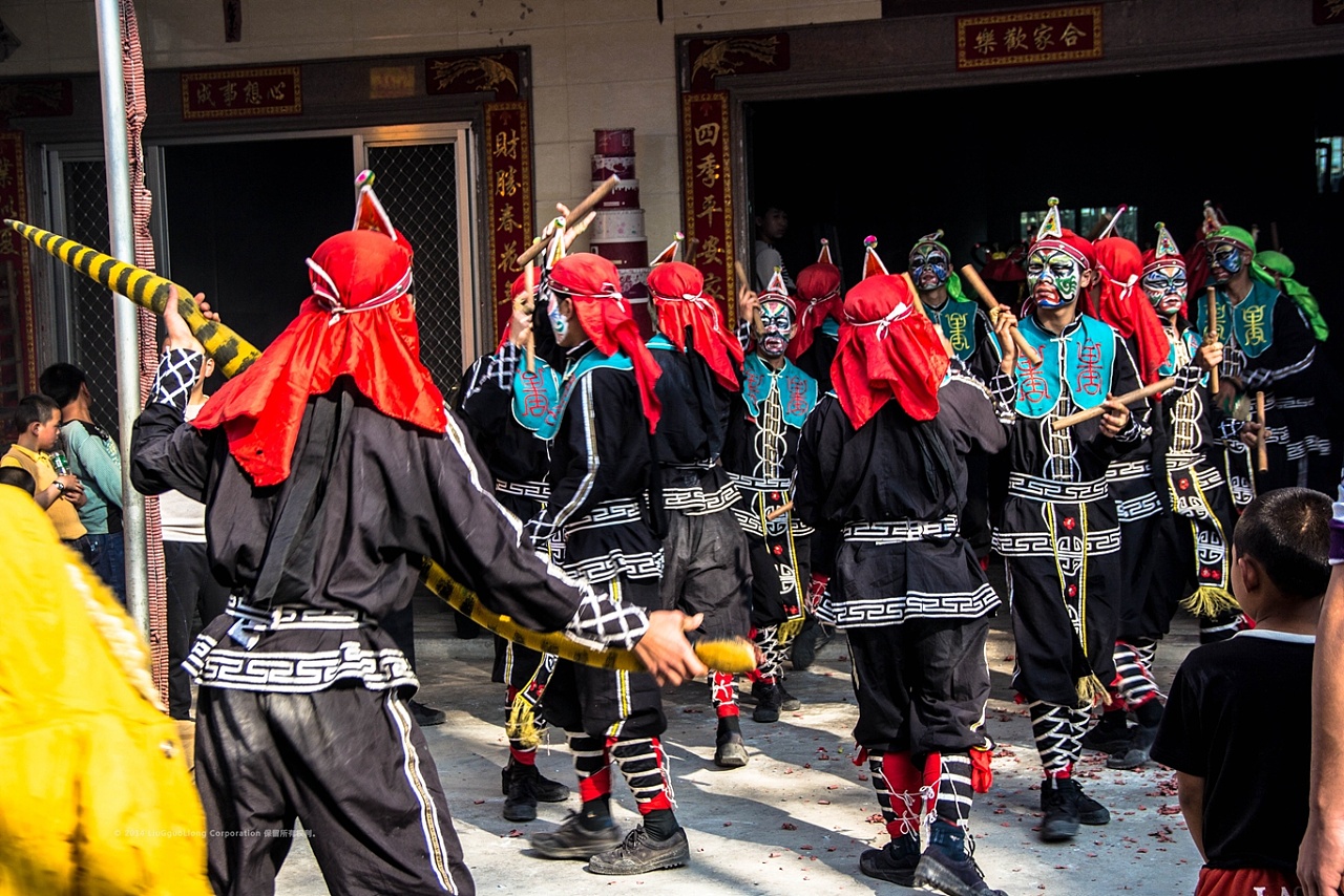 独特的潮汕文化英歌舞月屿和顺兴英歌队