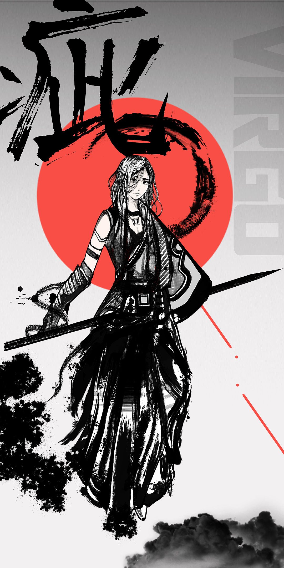 水墨十二星座武士|插画|创作习作|来一点冰的 - 原创作品 - 站酷