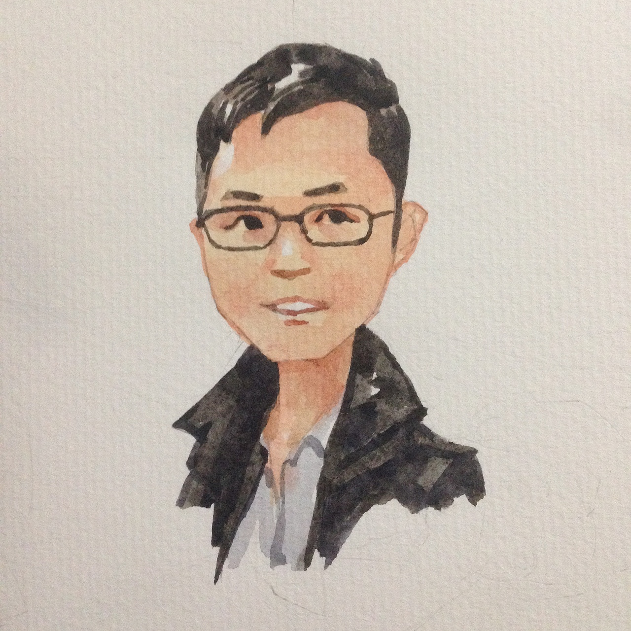 半写实人物水彩漫画