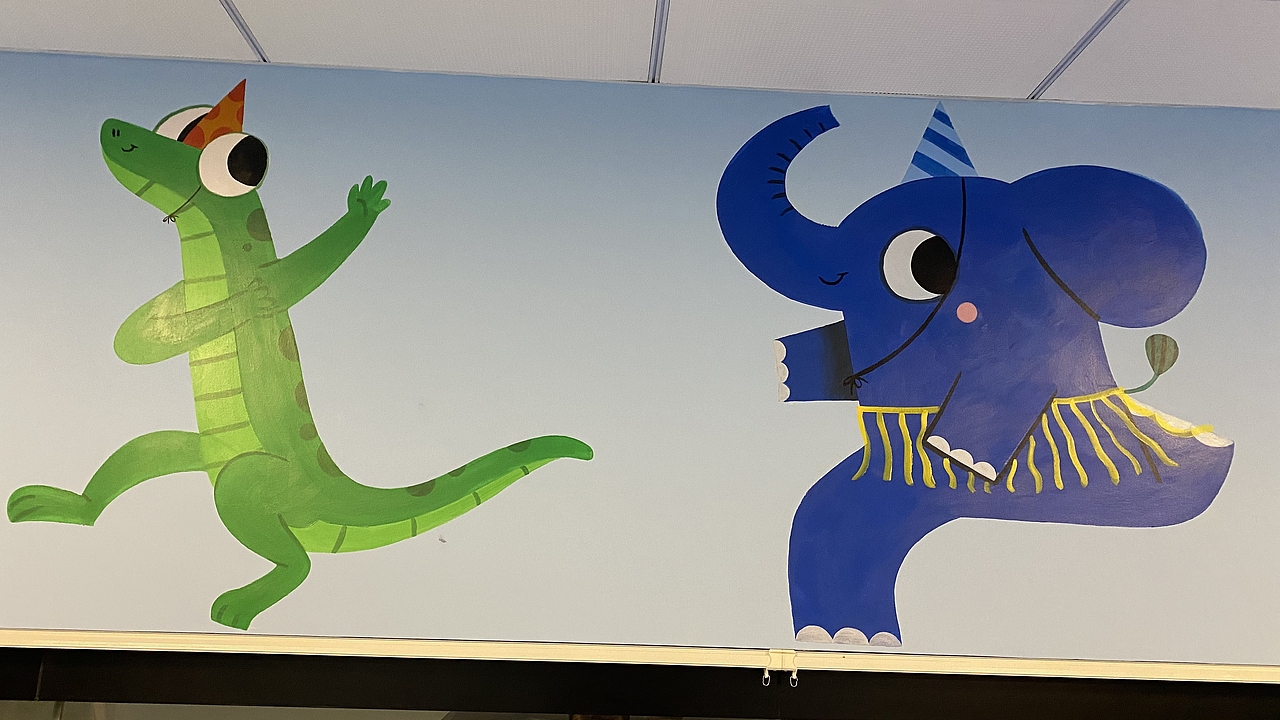 卡通墙体彩绘壁画原创设计