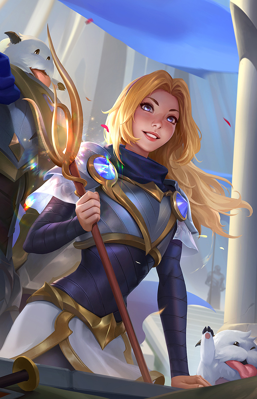 lol 拉克丝 盖伦 同人插画|插画|游戏原画|愚者一智 - 原创作品