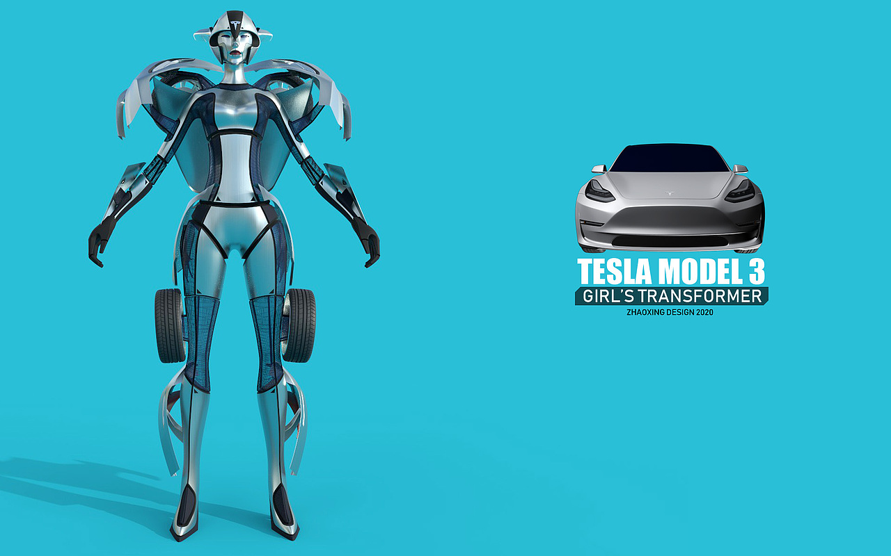 特斯拉model3的同人变化实验（图ZMjAwNTA1MDYw） - 交通工具 - 站酷设计师老模王原创素材 - 站酷ZCOOL