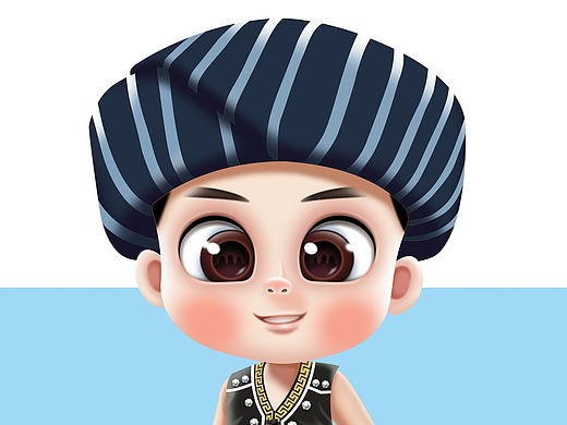 插畫臨摹作品平面-ip形象3年前411042019客户的一张仿3d吉祥物作品