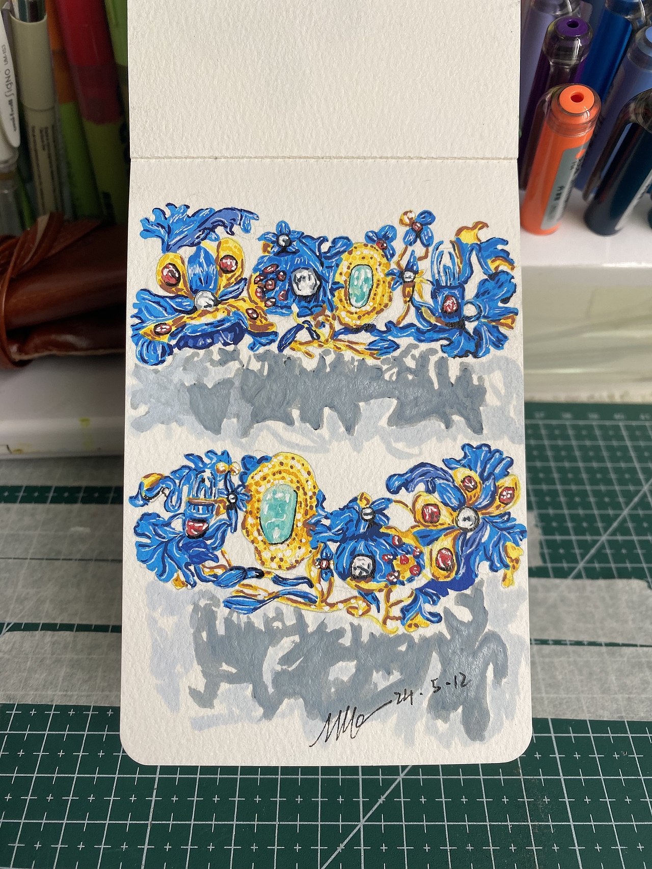 手绘|丙烯珠宝篇