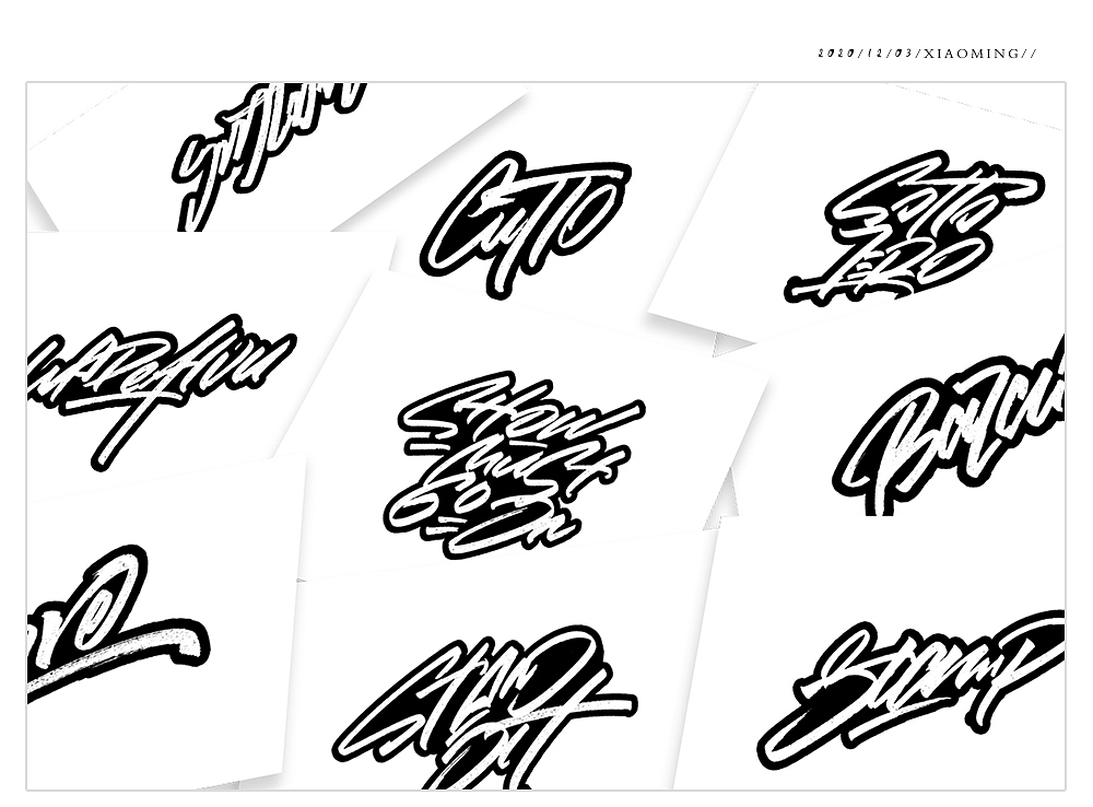 一些手寫(xiě)英文字（圖ZMjM0NDYxNzIw） - 字體/字形 - 站酷設(shè)計(jì)師Design小明原創(chuàng)素材 - 站酷ZCOOL