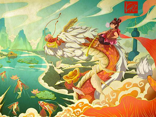 中国风 龙凤呈祥  