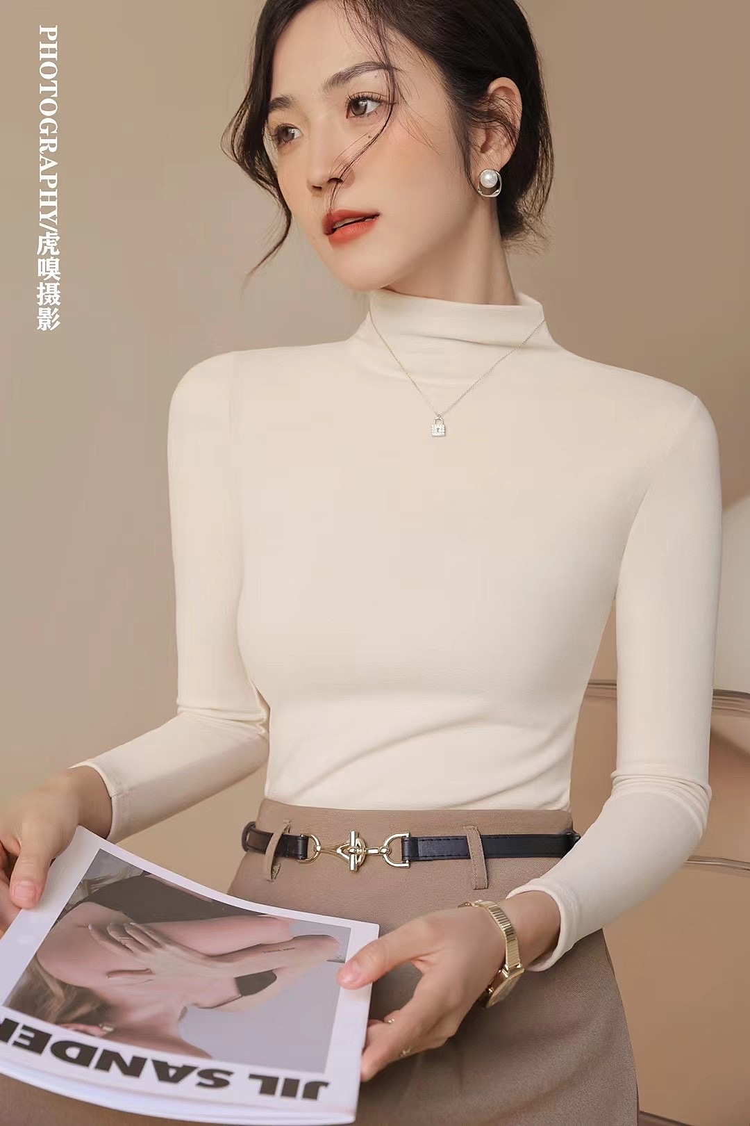 高领打底衫来喽/商品拍摄