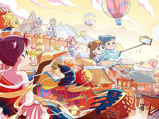 身临其境，春深似海 | 打开ULED去旅行（个人主页-ZNTc1NjE1ODA=） - 海报 - 站酷设计师陈面面Mia原创素材 - 站酷ZCOOL