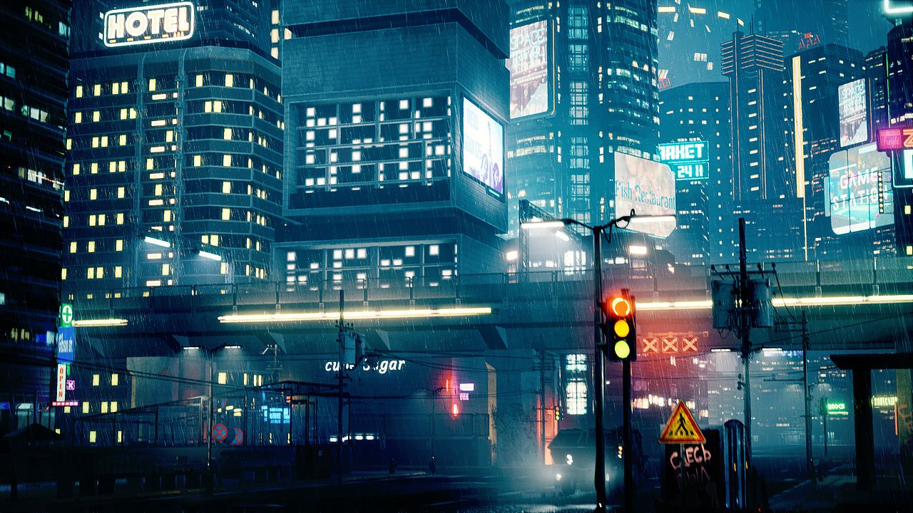 UE4制作赛博朋克