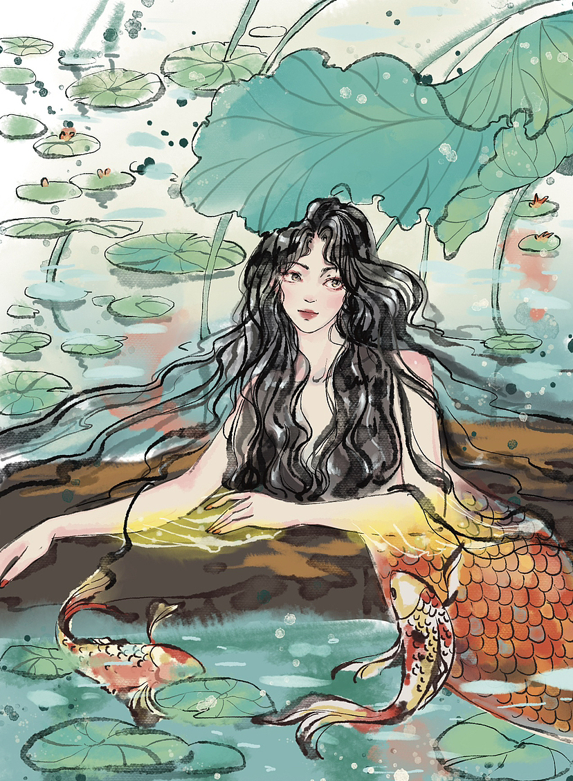 水墨感古風(fēng)人物（圖ZMzQ1NDYxNDcy） - 商業(yè)插畫(huà) - 站酷設(shè)計(jì)師Alaren1110原創(chuàng)素材 - 站酷ZCOOL