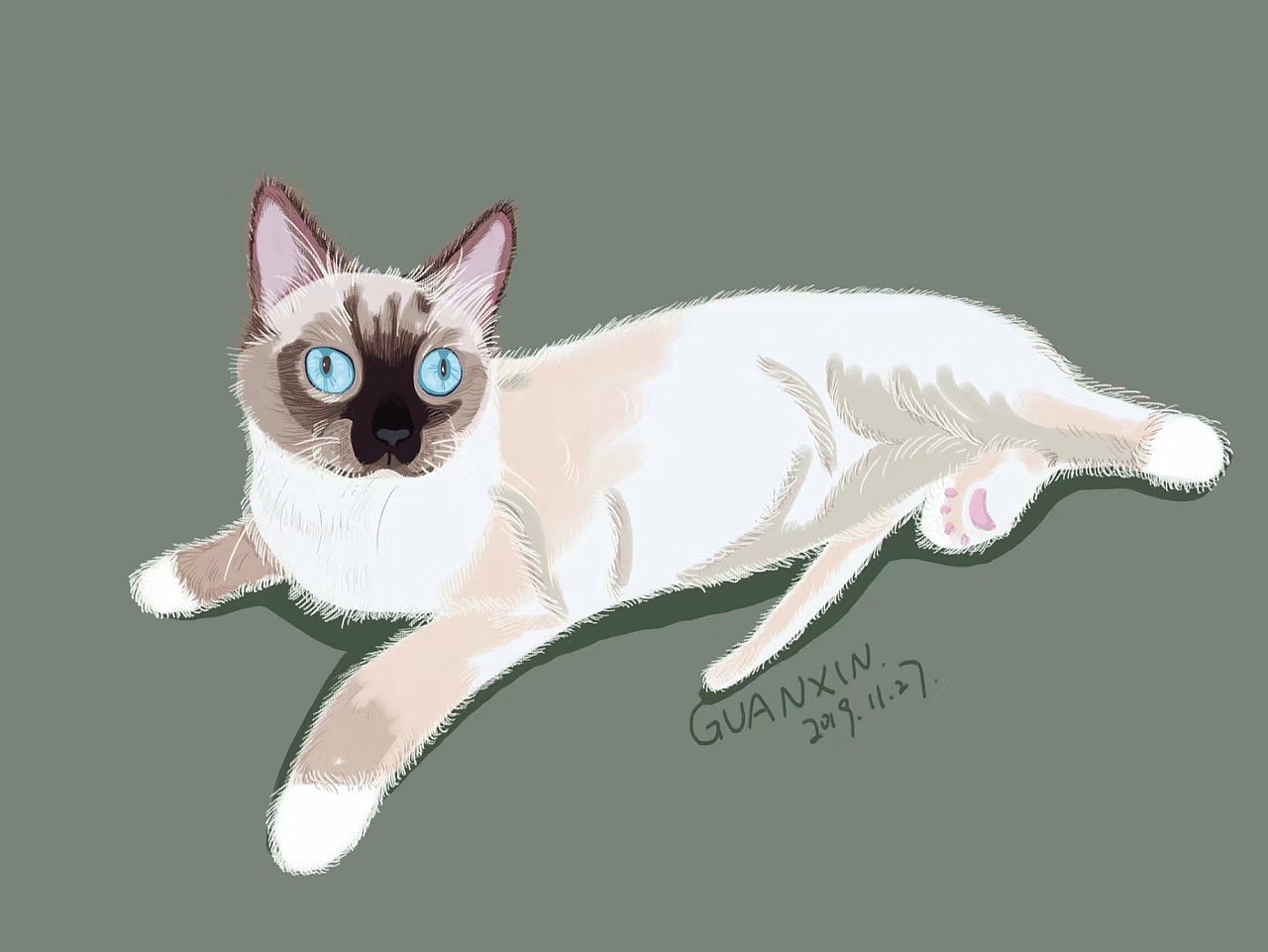 分享最近画的喵哦