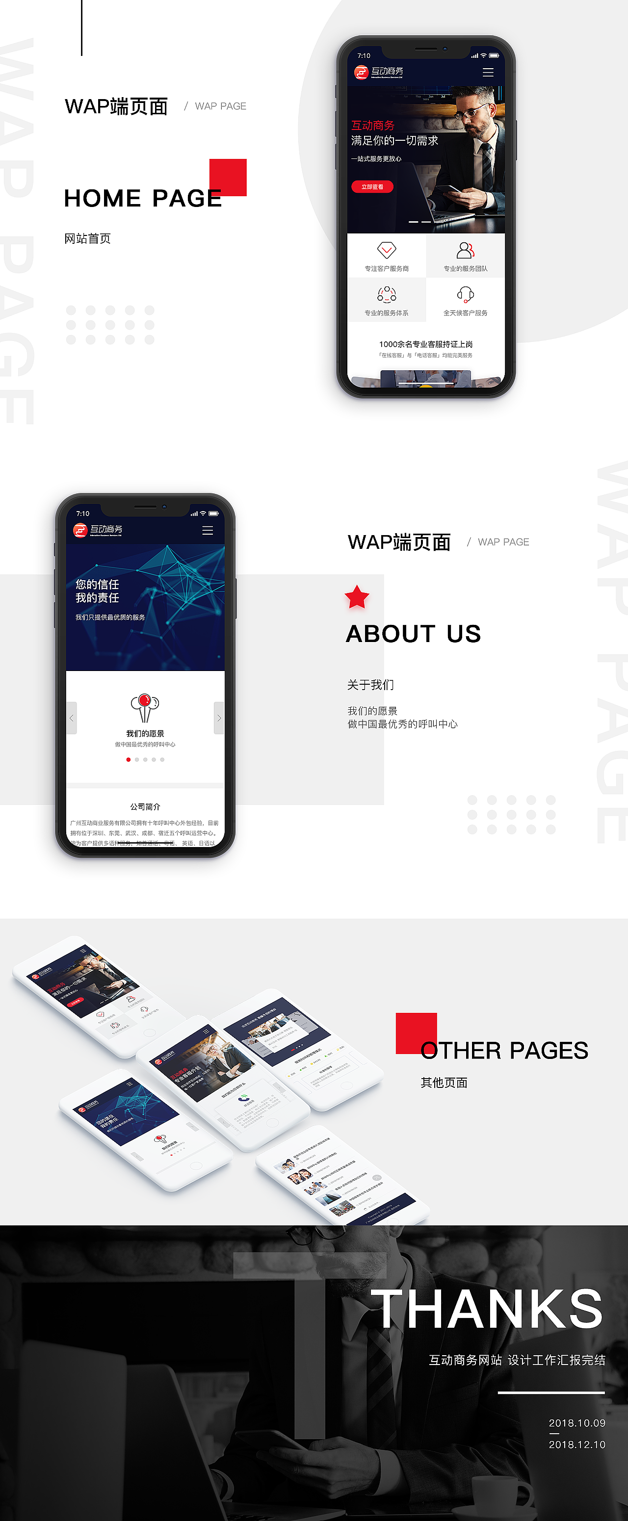 互动商务客服有限公司官网-WEB端与WAP端官网设计（图ZMTU0OTIzMTUy） - 企业官网 - 站酷设计师CHENRUIH原创素材 - 站酷ZCOOL