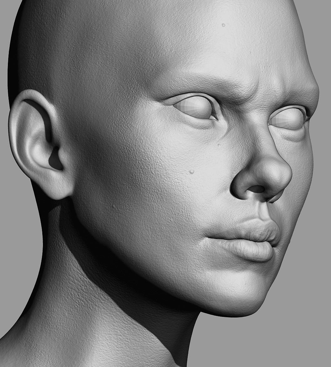 3d人像练习--寡姐