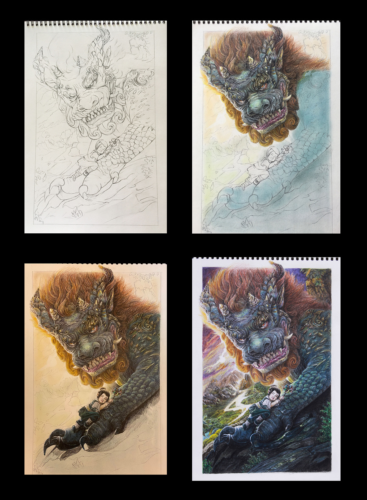 一幅尘封已久的画#《风语咒》临摹