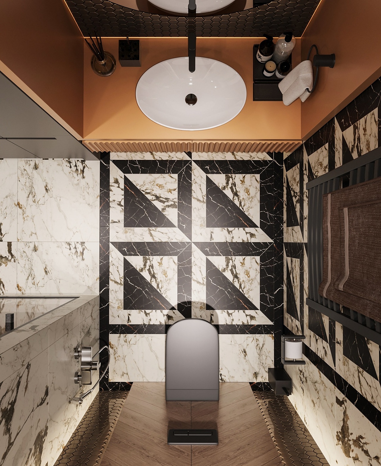 高级灰+橙色,让人百看不厌的组合