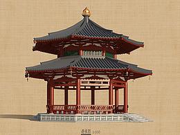 唐風(fēng)亭-重檐八角亭