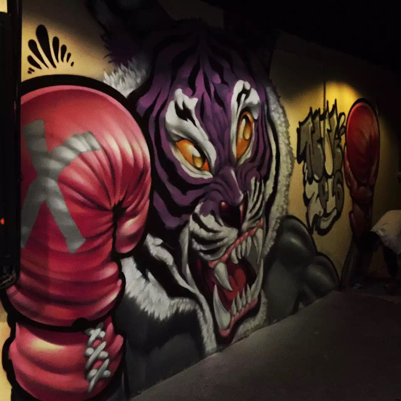 hardcore硬核击团打拳俱乐部涂鸦