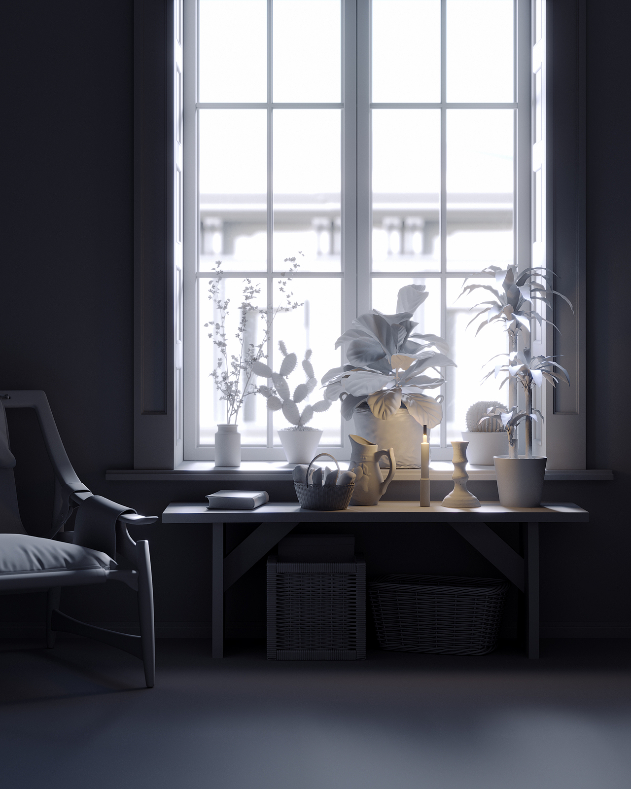 氛围感渲染 ｜侘寂美学邂逅「暗黑」风（图ZMjg5NTI5NTMy） - 场景 - 站酷设计师像素引力原创素材 - 站酷ZCOOL