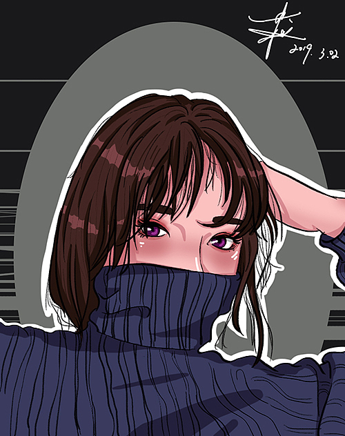 人物手绘（图ZMTQ3NTg2ODI0） - 单幅漫画 - 站酷设计师Caisongyi原创素材 - 站酷ZCOOL