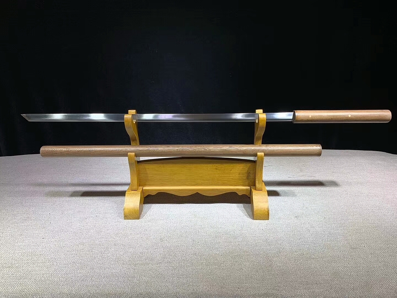 新款仿明代夹刀棍 锰钢棍刀