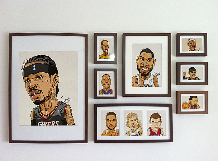 NBA众球星漫像（图ZODY0MzM5Ng==） - 创作习作 - 站酷设计师killerkoo原创素材 - 站酷ZCOOL