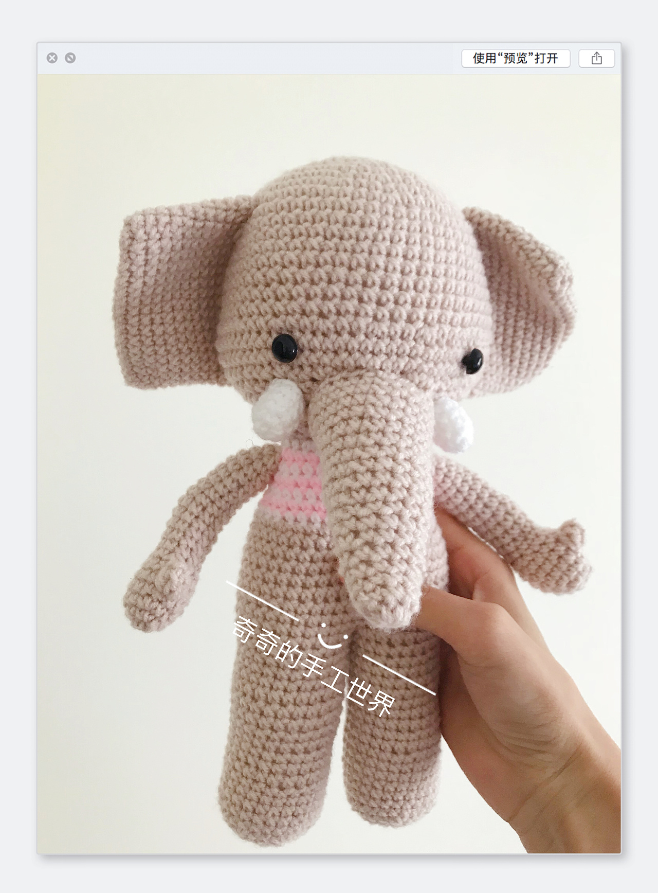钩针钩织编织毛线玩偶动物手工制作|手工艺|其他手工艺|奇怪的奇奇