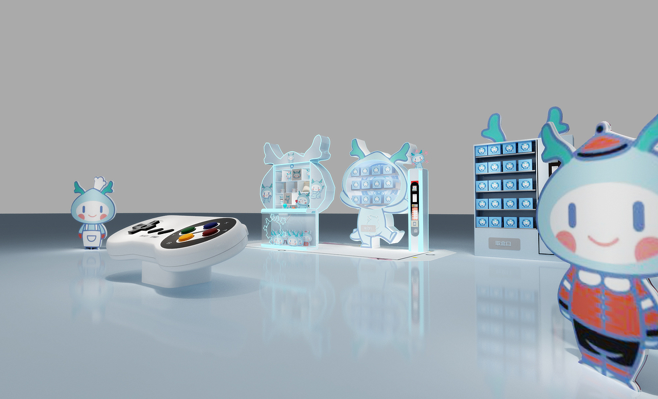 龙小湖快闪店设计3D效果图设计，定制各类3D效果图设计（图ZMTg3MDU1NjQ4） - 场景 - 站酷设计师3D设计师NG男原创素材 - 站酷ZCOOL