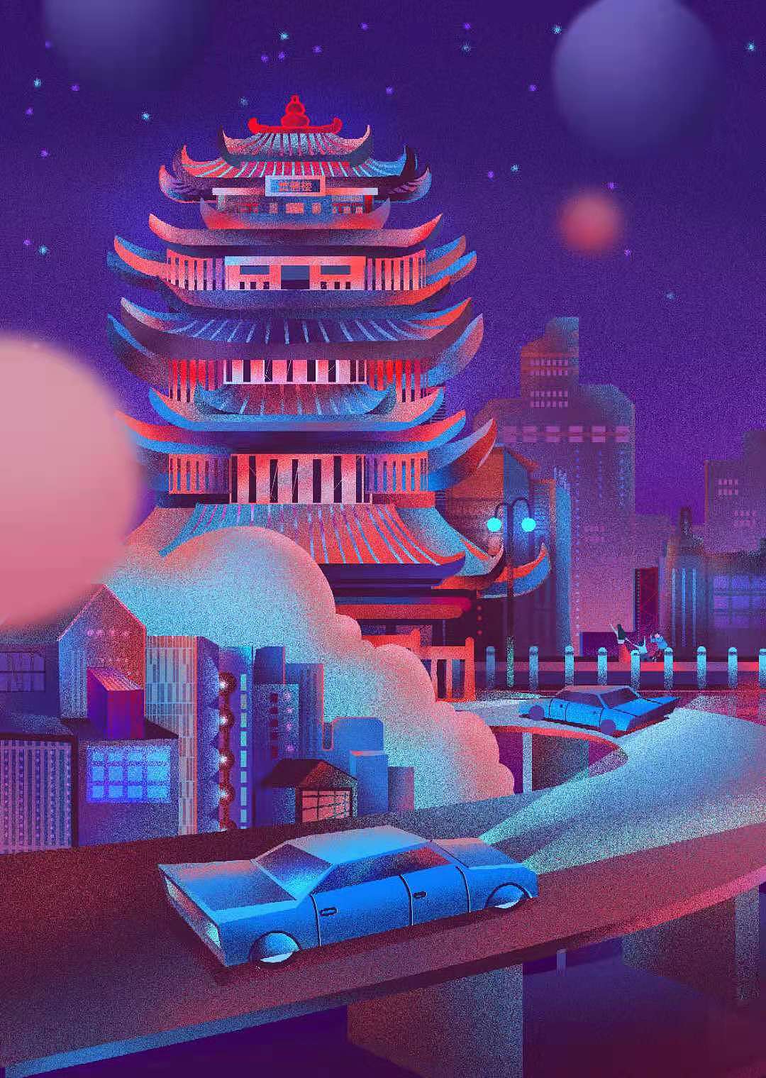 未来武汉（图ZMjY4NTM5NDg0） - 商业插画 - 站酷设计师小x丑g原创素材 - 站酷ZCOOL