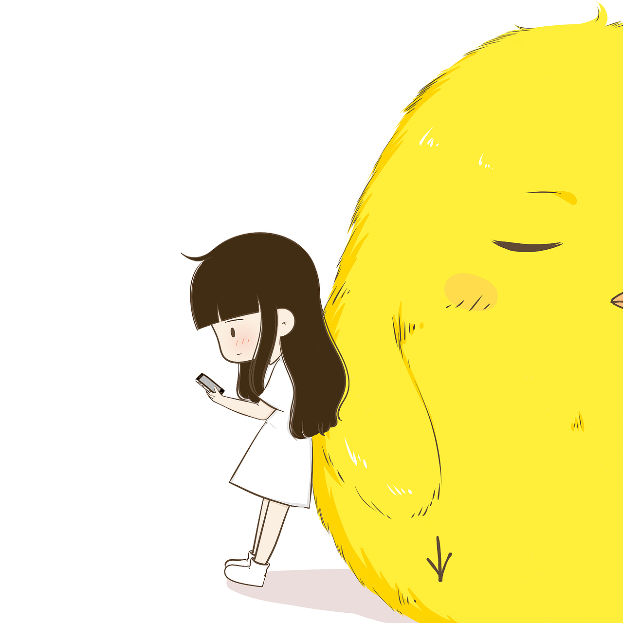 咕叽咕叽|插画|新锐潮流插画|小希与阿树_原创作品-站酷zcool