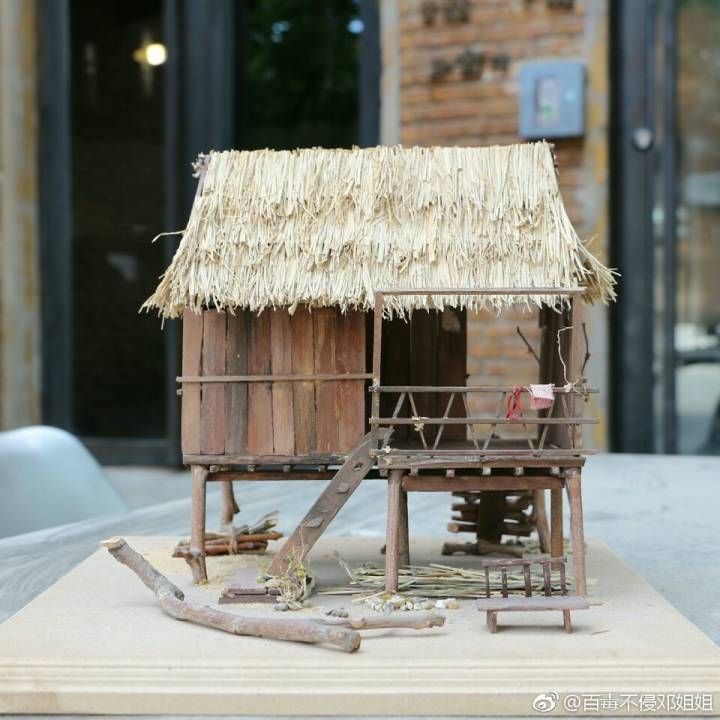 手工房子模型云南地区图片
