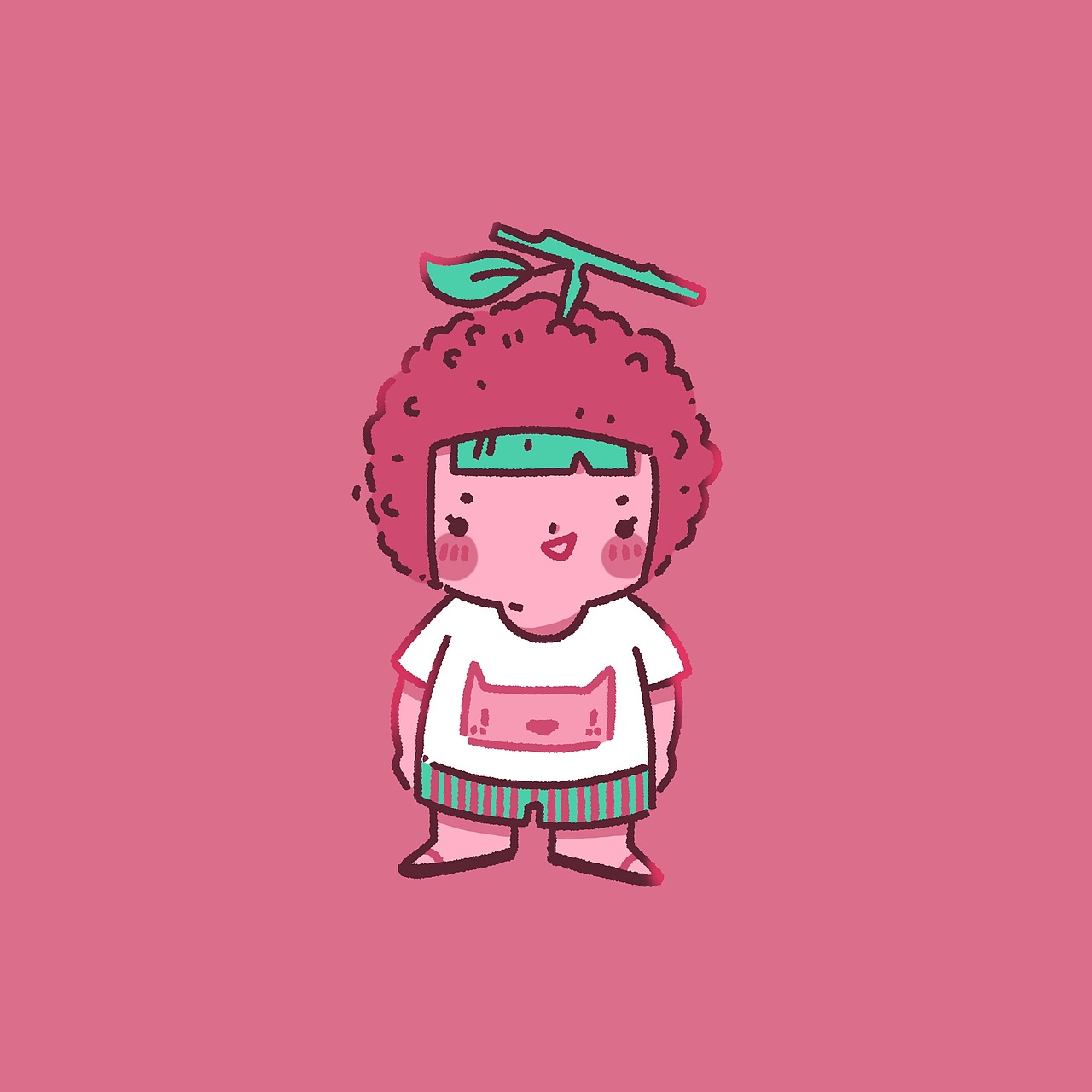 水果系列头像之杨梅