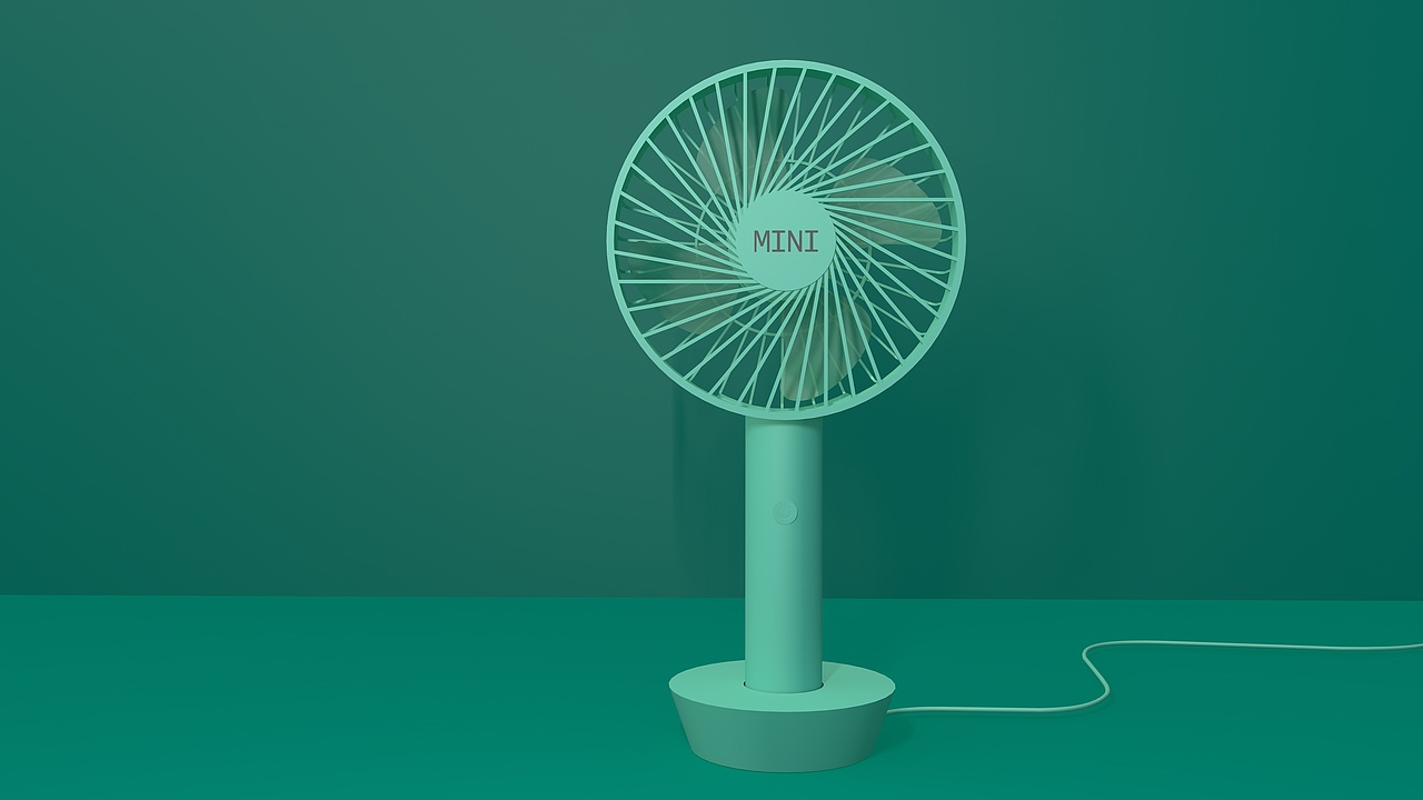 风扇c4d建模渲染