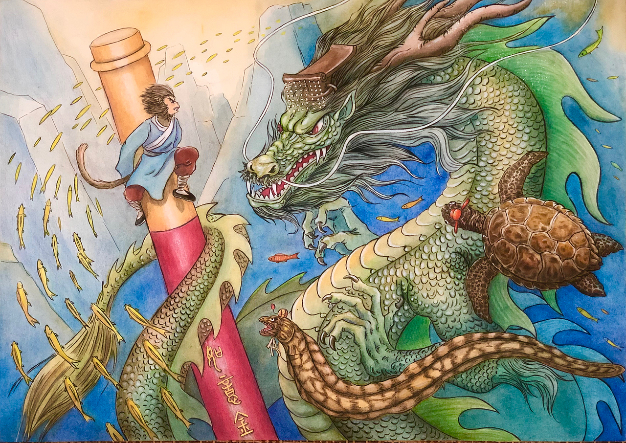 悟空往事（图ZMzg2NTMzNjg0） - 艺术插画 - 站酷设计师TAM画绘原创素材 - 站酷ZCOOL