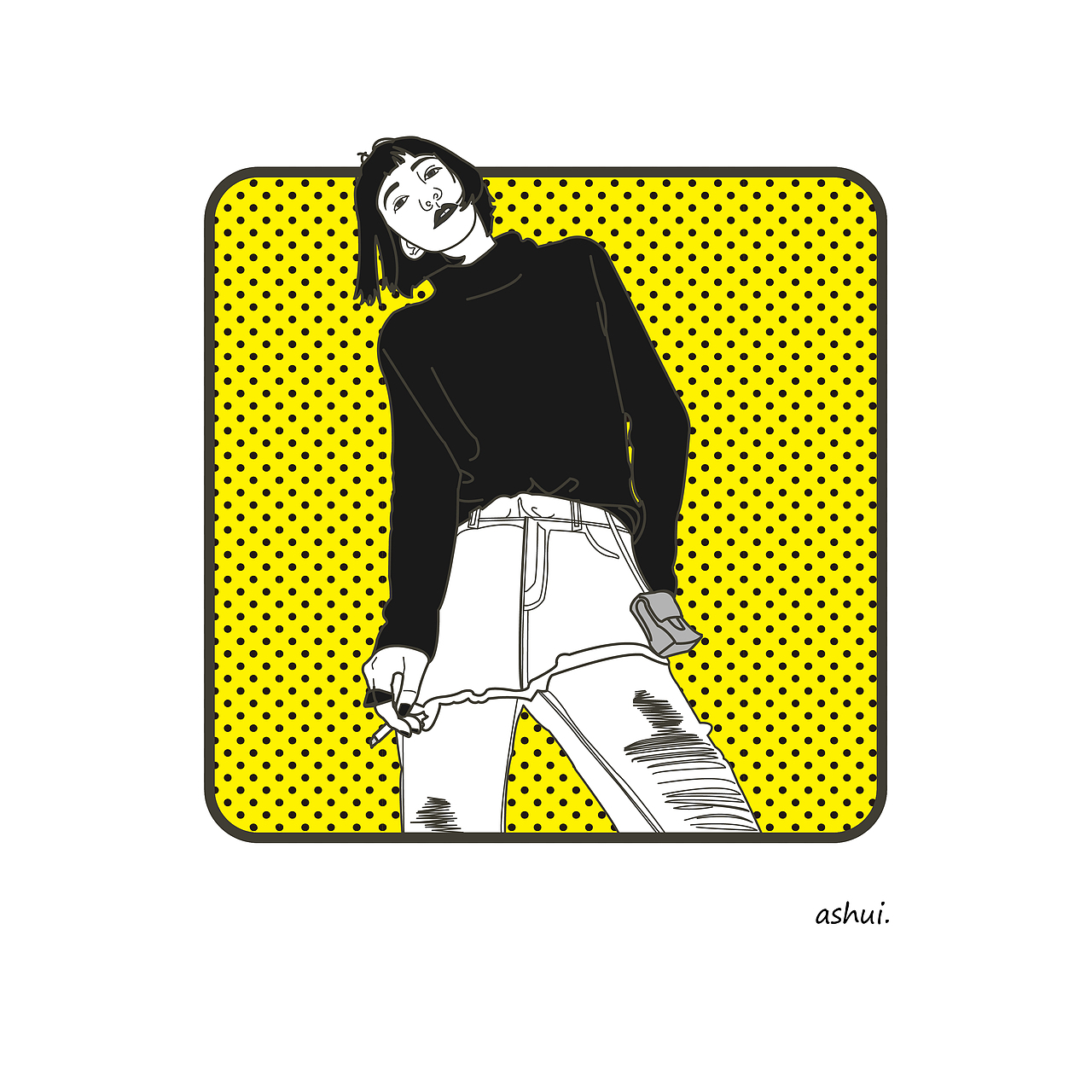 插画 关于喜欢的人 画的一系列人物插画（图ZNzgwMTc0Mjg=） - 其他平面 - 站酷设计师会画画的火柴原创素材 - 站酷ZCOOL