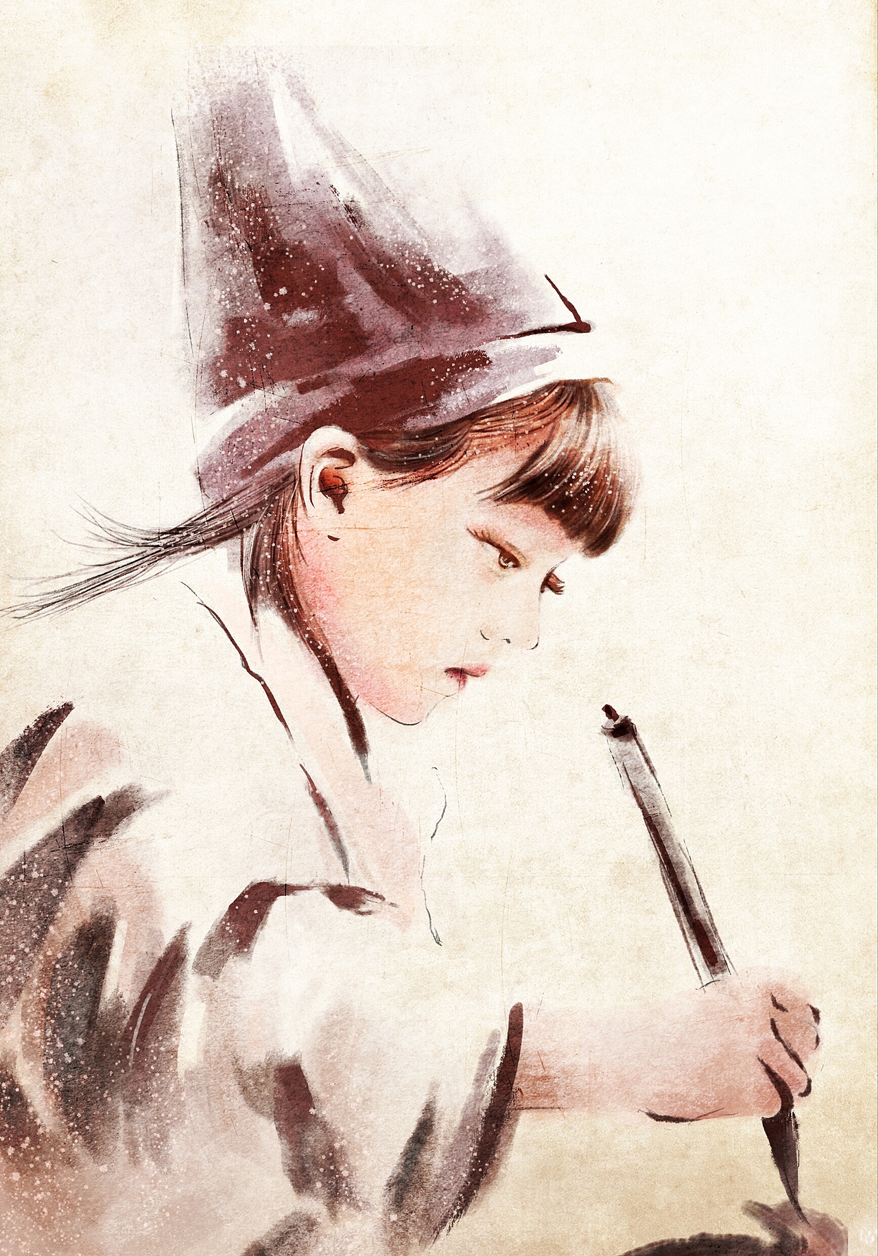 第一副水墨风格的习作（图ZMTAwNDk0Njg0） - 创作习作 - 站酷设计师art妞妞原创素材 - 站酷ZCOOL