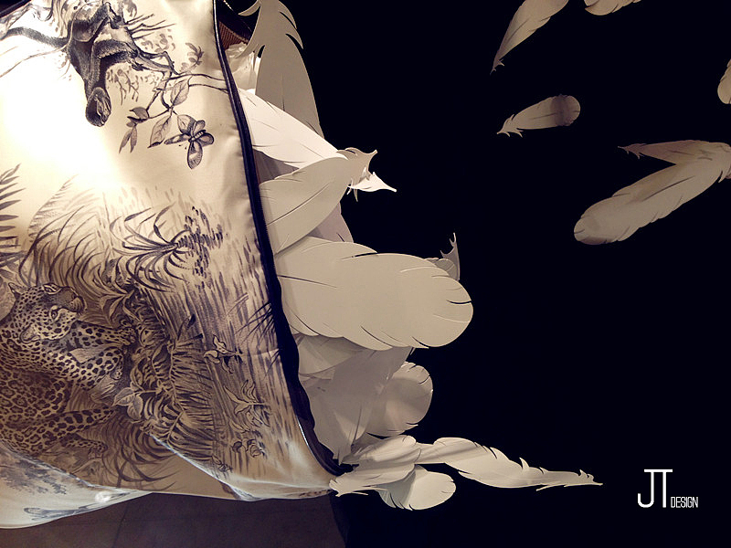 HERMES×LIGHT AS A FEATHER (2013年春夏橱窗)