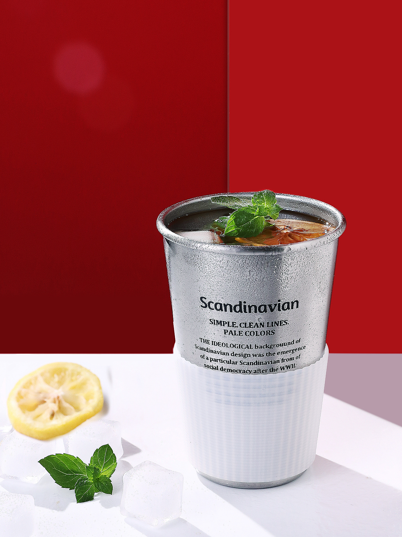 产品拍摄不锈钢杯