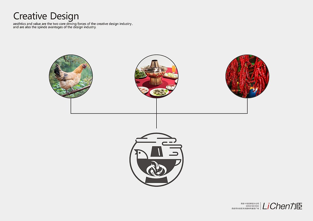 西安餐饮标志设计，公司商标设计-程记火锅鸡LOGO设计（图ZMjMyMTgyNjQ4） - Logo - 站酷设计师王努力阿喵原创素材 - 站酷ZCOOL