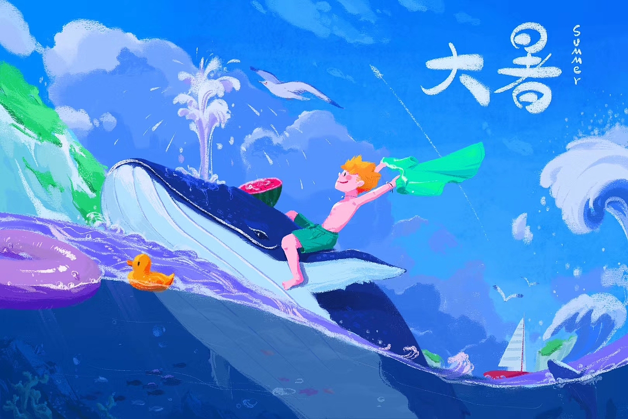 大暑|插画|商业插画|吉目jm_原创作品-站酷zcool