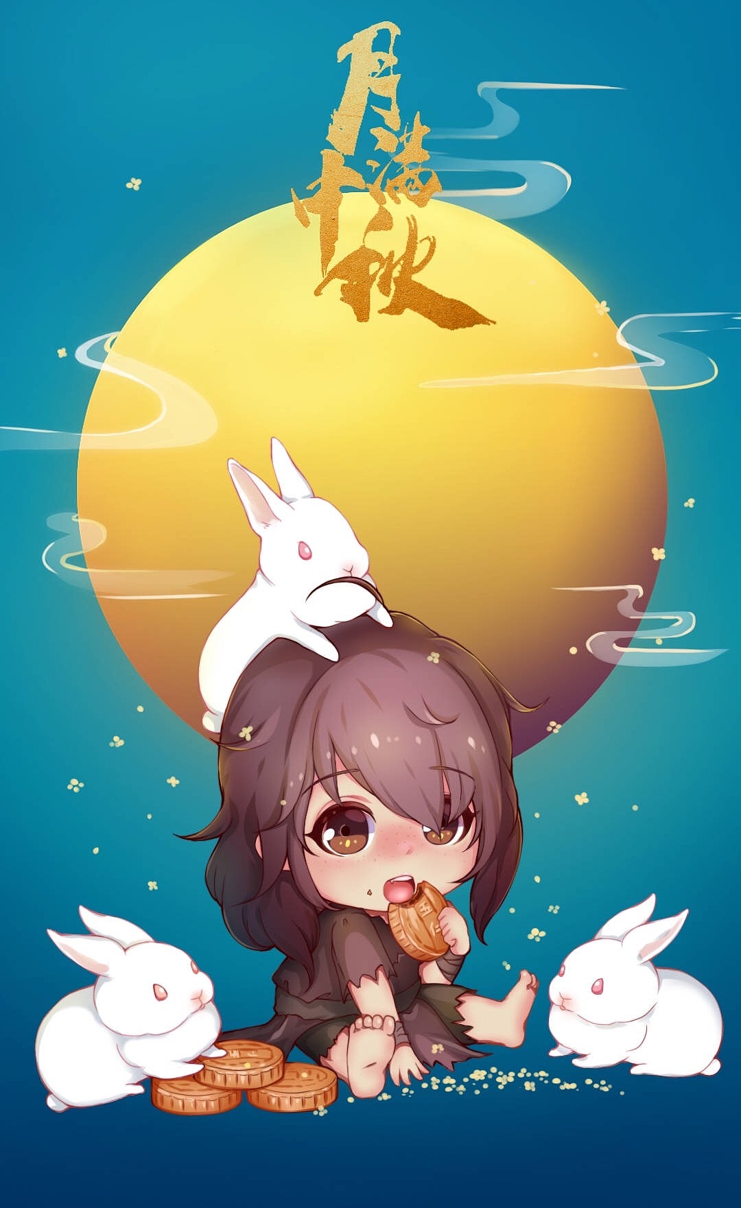 中秋（图ZMTI5ODcwMDk2） - 其他动漫 - 站酷设计师Tina十五原创素材 - 站酷ZCOOL