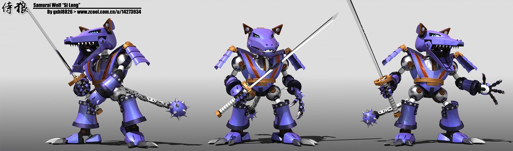狼型机器人【侍狼】_非线性龙-站酷zcool