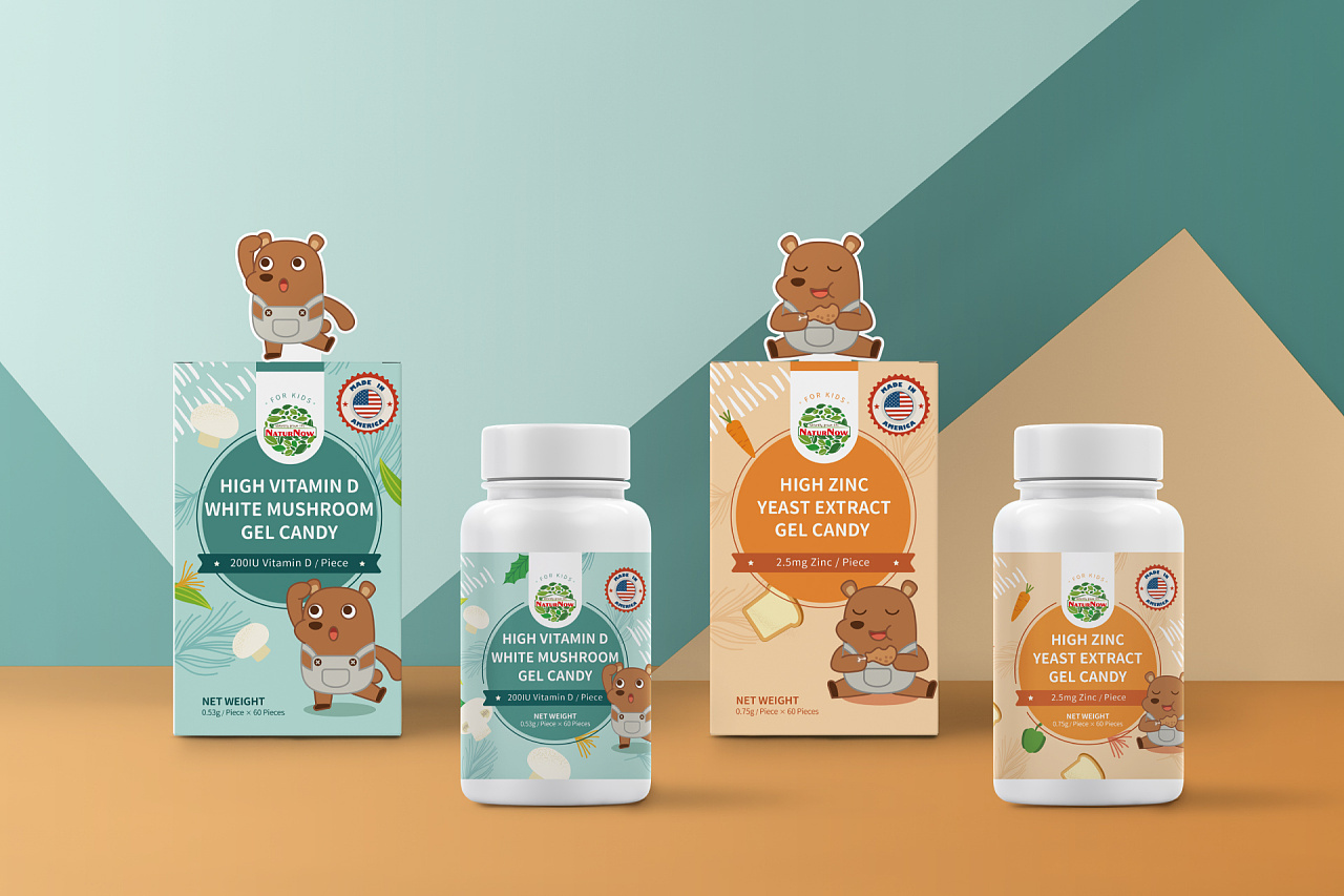 naturnow婴幼儿保健品包装设计